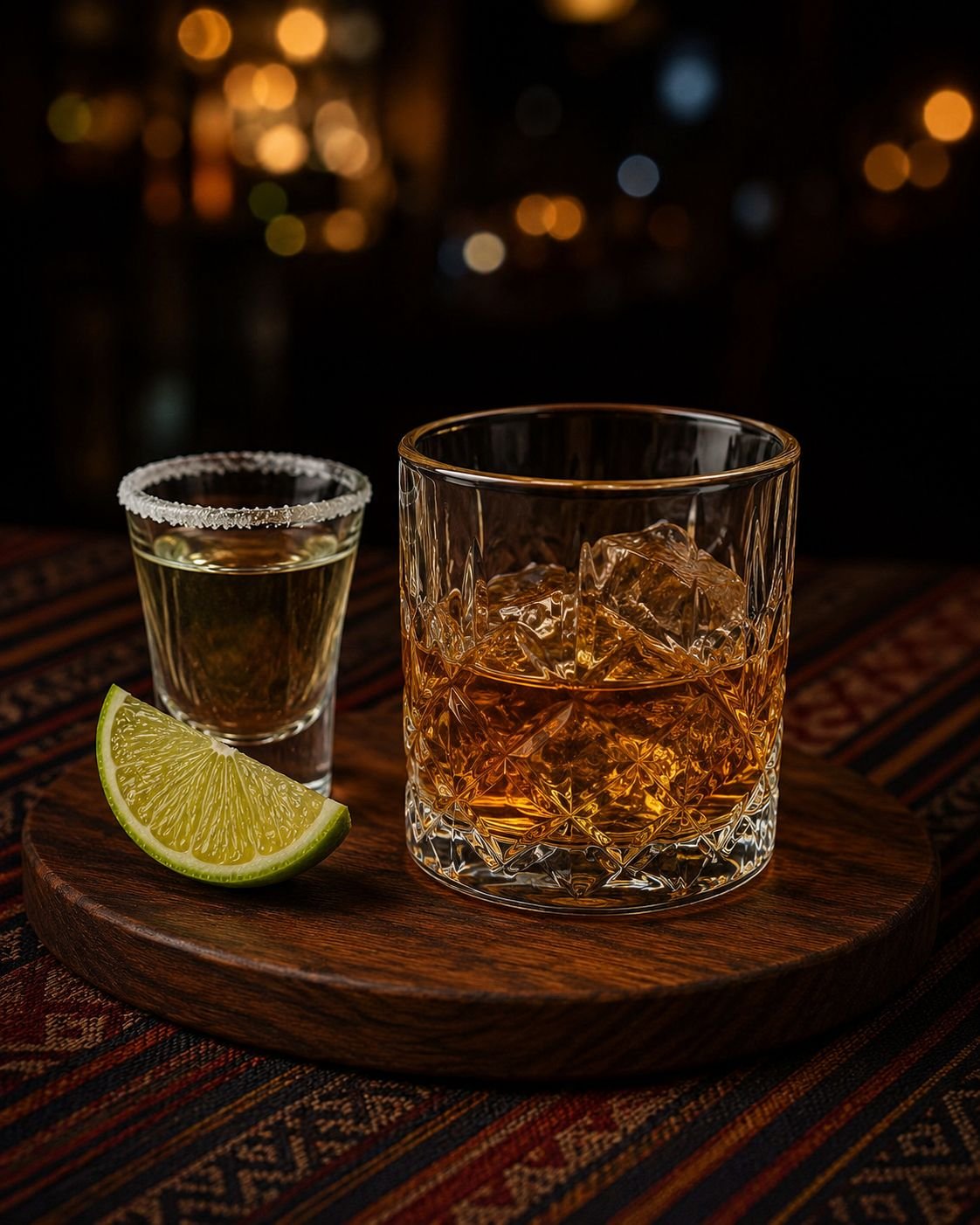 Whisky y tequila